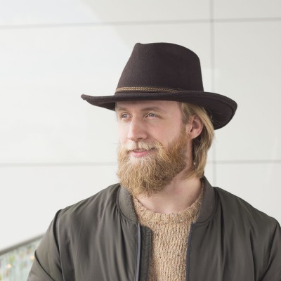 Vlněný klobouk kovbojského...