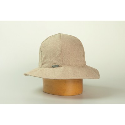 Dámský lněný klobouk s...