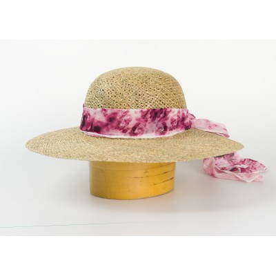 Dámský klobouk z mořské trávy - mašle 2