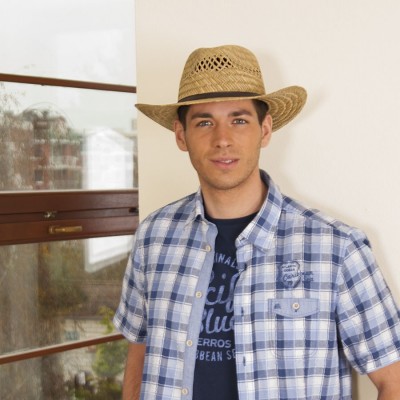 Pánský slaměný klobouk s...