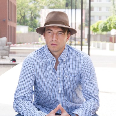 Plstěný pánský klopený klobouk  2