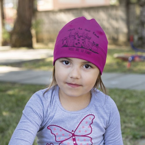 Bavlněná čepice s potiskem