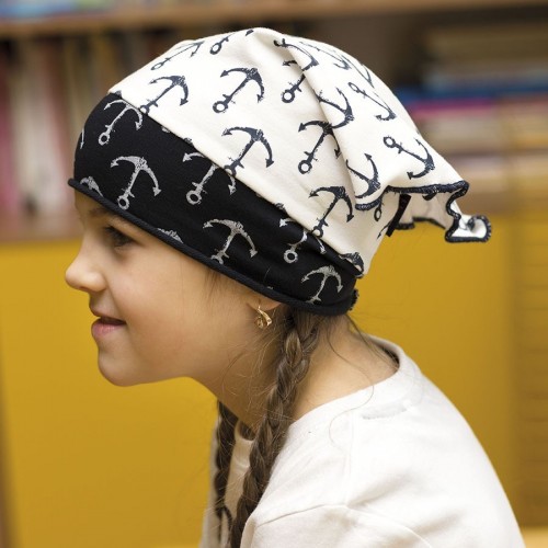 Bavlněný šátek s potiskem kotva