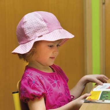 Bavlněný klobouk s kulatou hlavou 