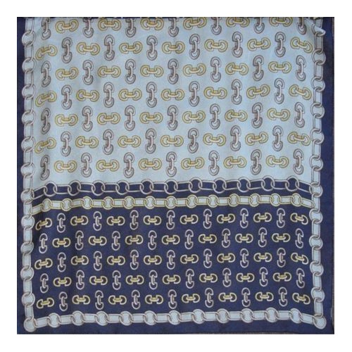 Dámský šátek chiffon 53x53 vzorovaný - vzor řetěz