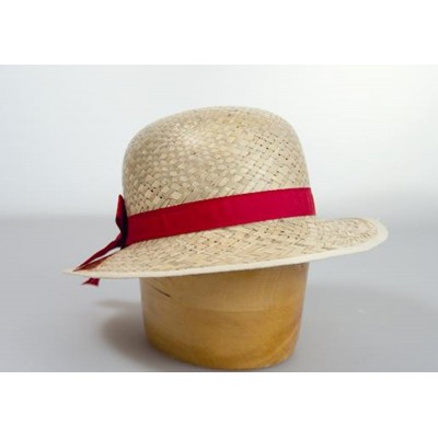 Dámský slaměný klobouk se stuhou