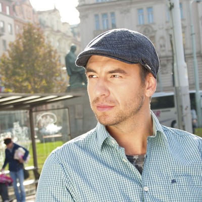 Pánská jeans golfka s podšívkou