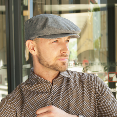 Pánská bekovka jemné káro s podšívkou