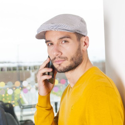 Pánská bekovka s jemným pruhem