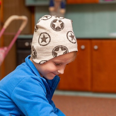 Úpletová čepice na uši s...